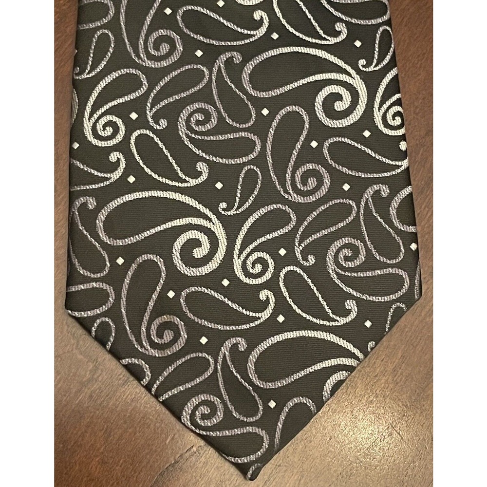 Essante Black 100% Polyester Men’s Neck Tie Made In China